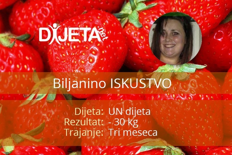 Biljanino iskustvo sa UN dijetom: -30kg za 3 meseca